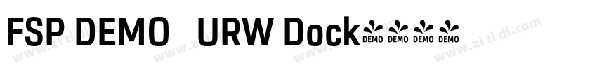 FSP DEMO   URW Dock字体转换